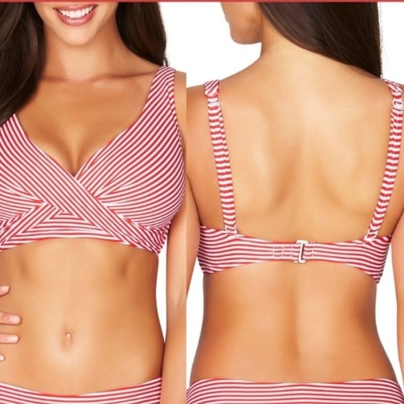 NWOT SEA LEVEL Sorrento Stripe Bikini Top - Picture 2 of 8